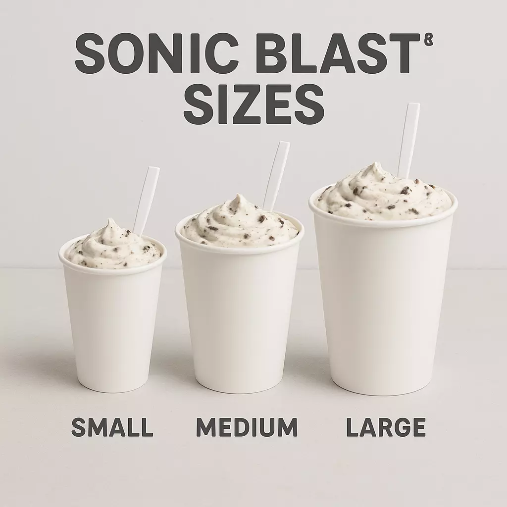 Sonic Blast Sizes