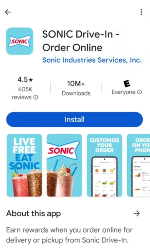 Sonic App install