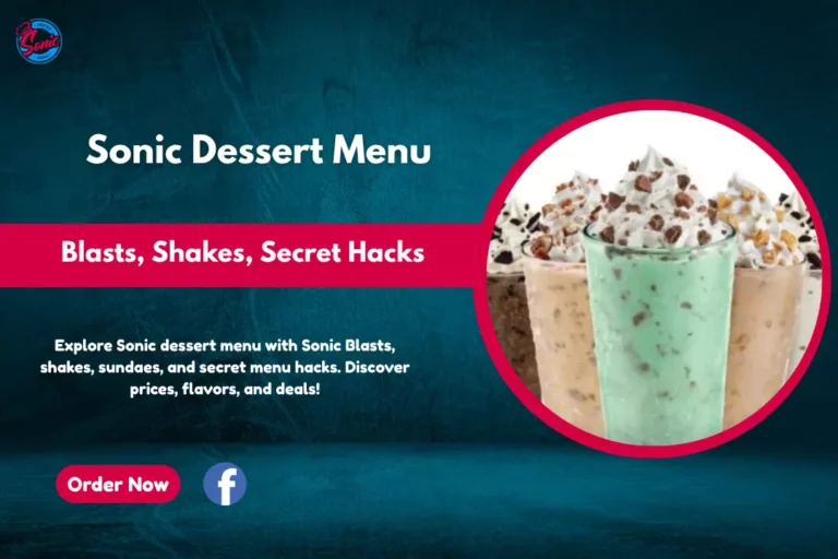 Sonic Dessert Menu