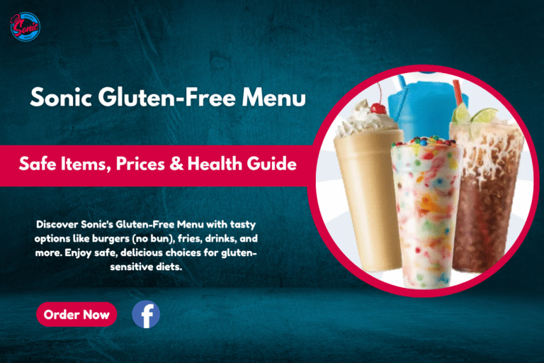 Sonic Gluten-Free Menu